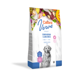 CALIBRA DOG VERVE SENIOR MEDIUM & LARGE BREED CHICKEN&DUCK 12KG